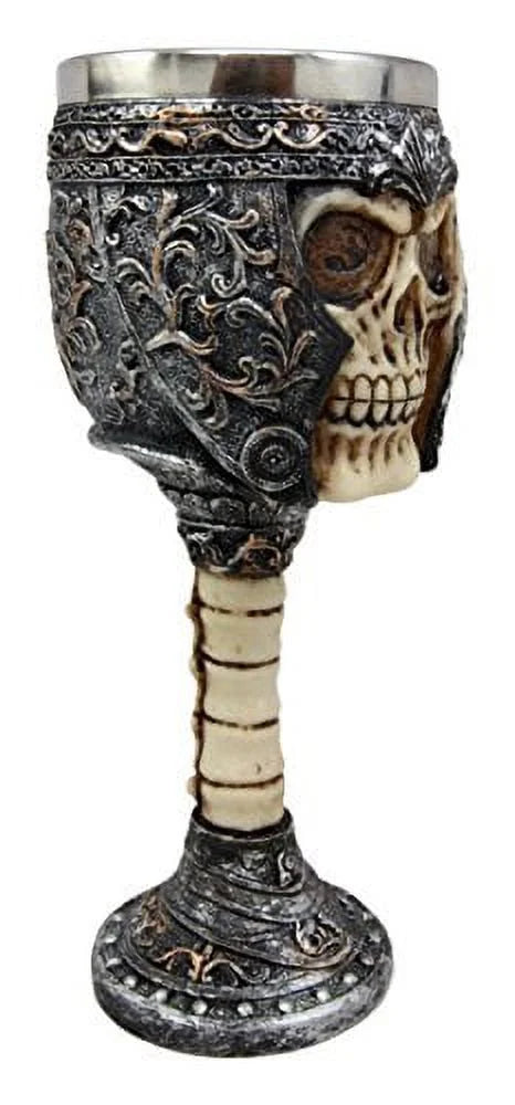 Skull Wine Goblet Chalice Cup 6oz V26376