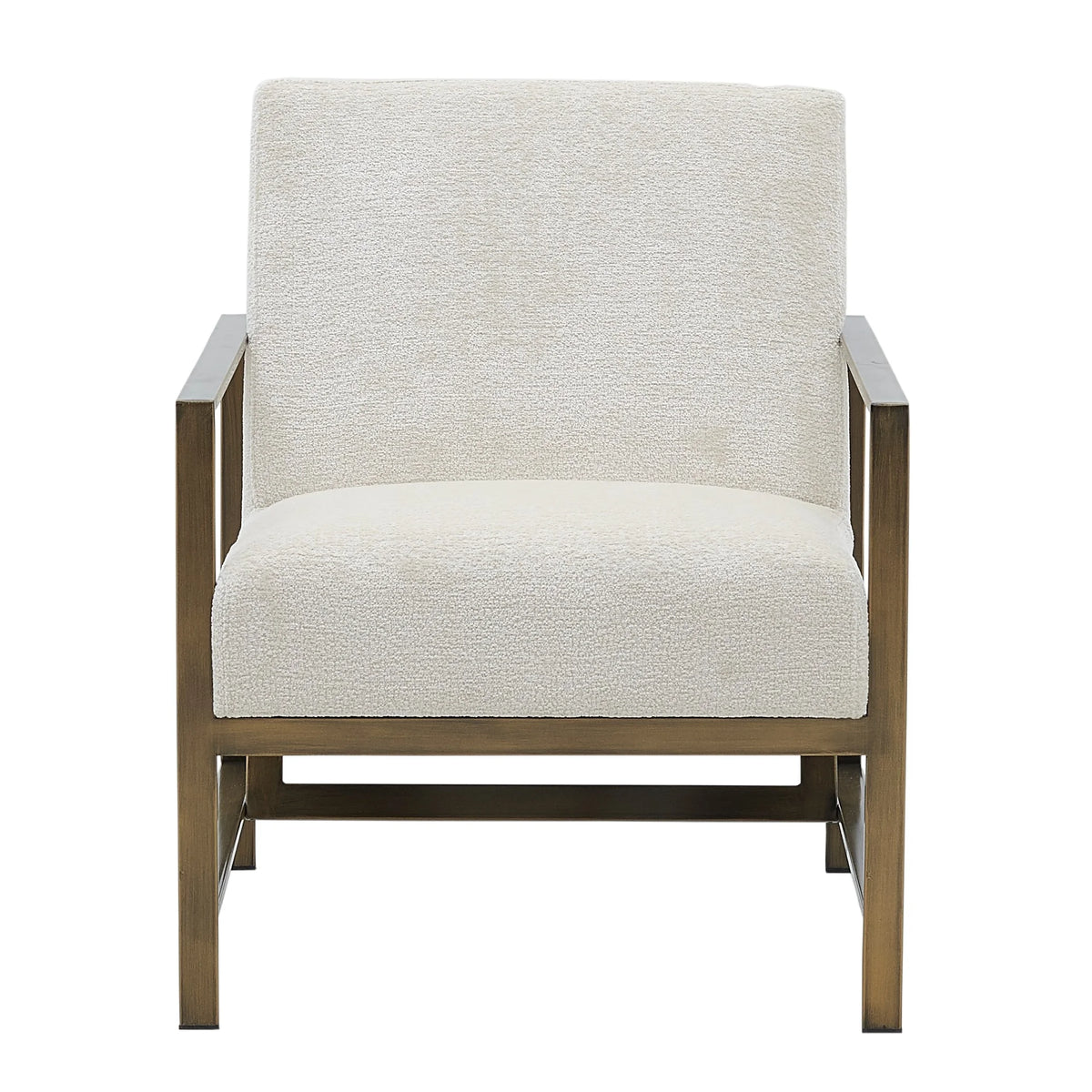 Cream Fabric Accent Arm Chair X7484