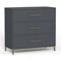 Slate Gray Three Drawer Small Chest C282
