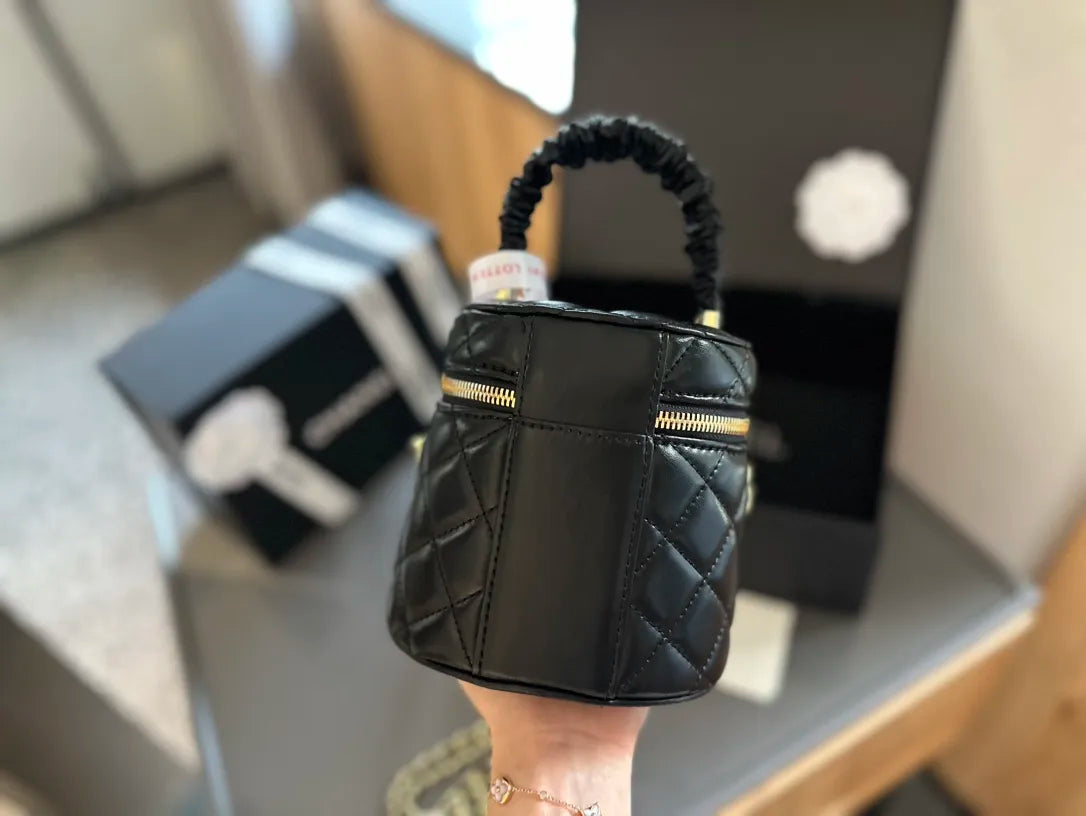 Quilted Lambskin Mini Vanity Case F2182
