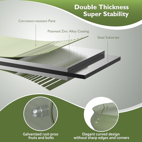 4x2x1 ft Galvanized Metal Raised Garden Bed Kit F716568