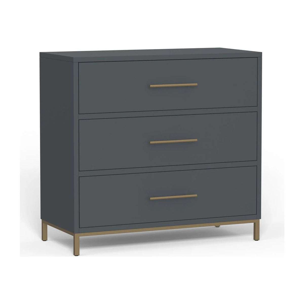 Slate Gray Three Drawer Small Chest C282