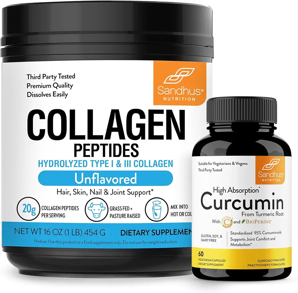 Collagen Peptides Powder & Curcumin with Bioperine Y67982