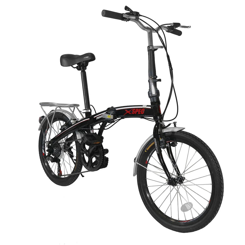 White 7 Speed Folding Compact Bike K221547