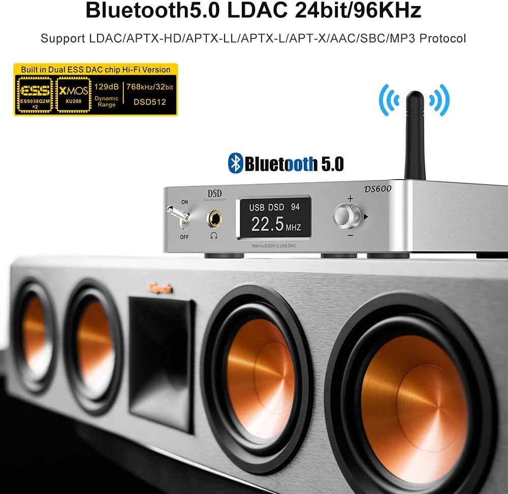 HiFi DAC & Headphone Amplifier with Remote Control Z984