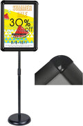 Adjustable Sign Holder Poster Stand 8.5x11 inches Black F5143
