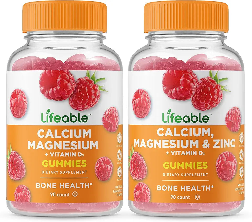 Calcium Magnesium Zinc Vitamin D Gummies Bundle Q8705