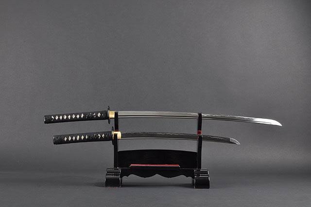 Handmade Japanese Samurai Katana and Wakizashi Swords L28848