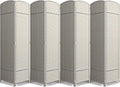 6 ft. Tall Extra Wide Beige Folding Privacy Screen D791
