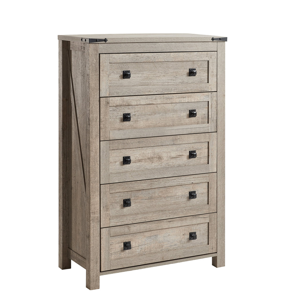 5 Drawer Wood Dresser P30954