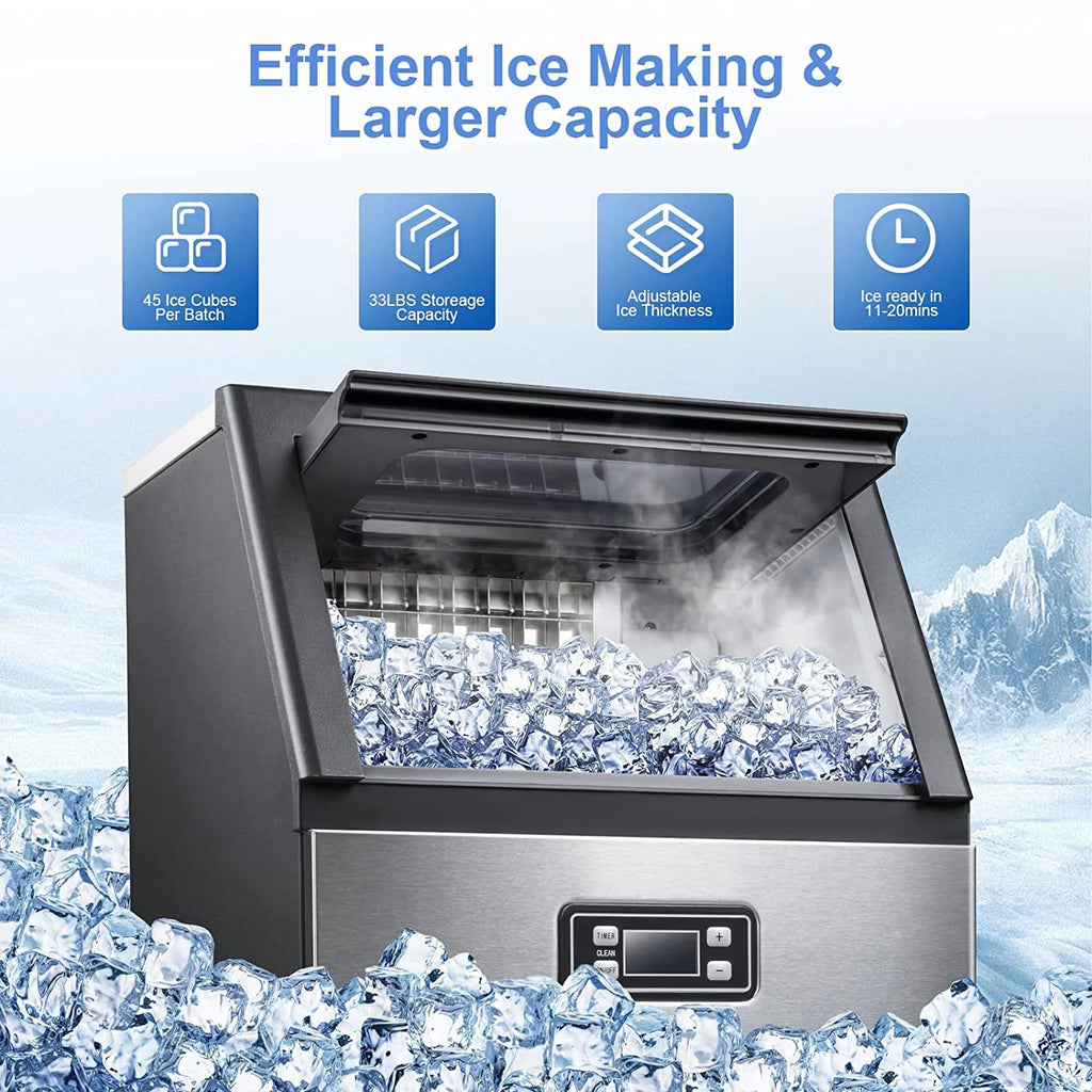Stainless Steel Commercial Ice Maker 100Lbs/Day T2708