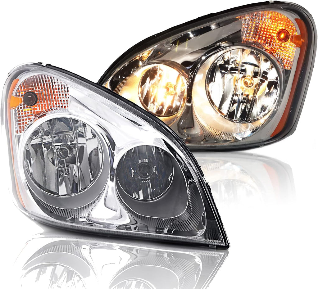 Freightliner Cascadia Halogen Headlight Lamp Driver & Passenger Side T160085