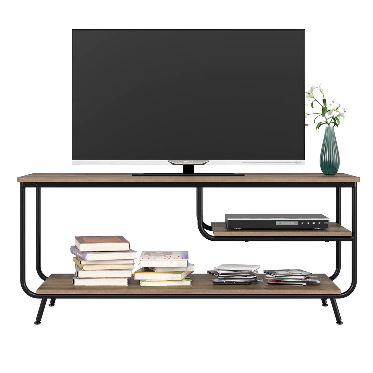 Wood 3 Tier TV Stand with Storage D667489