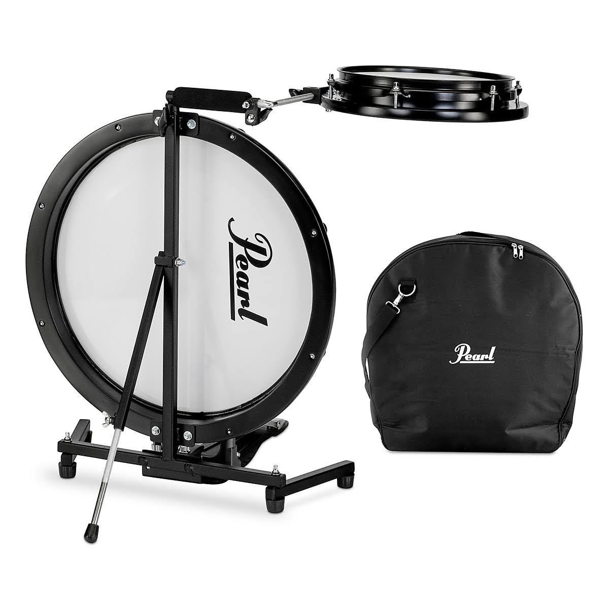 Black 2-Piece Drum Kit with Bag B6835