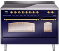 Blue Induction Range with Electric Oven P69586