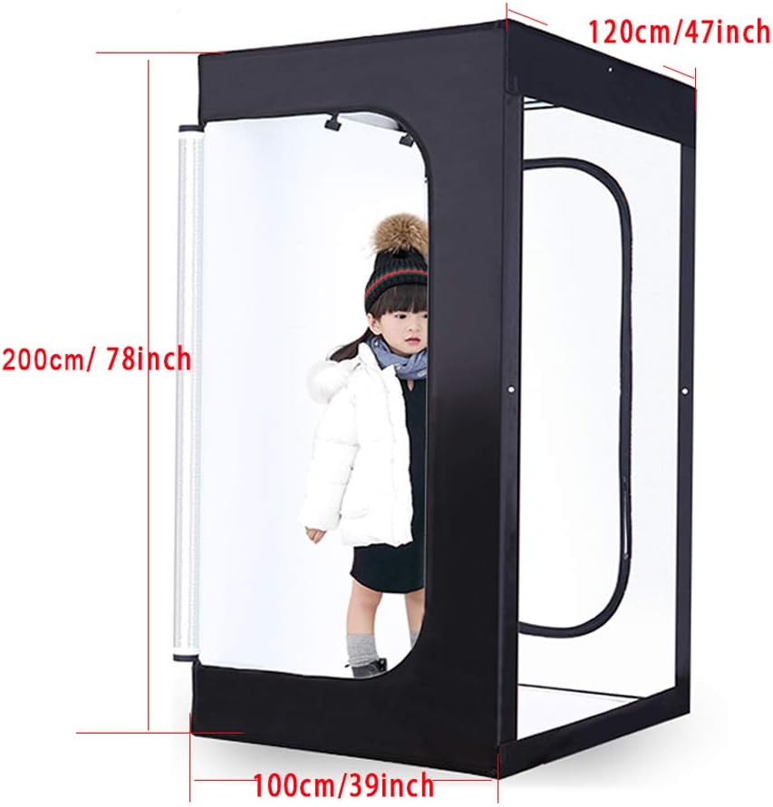 LED Studio Lightbox with 3 Colors Backdrops and Carrying Bag G170