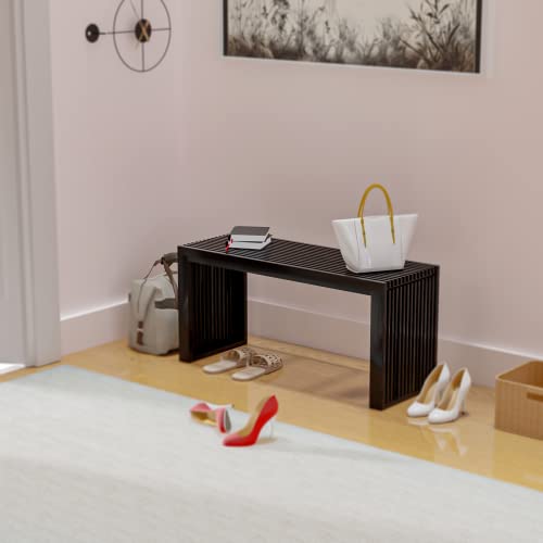 Bamboo Dining Bench, 35 inch Solid Bamboo Bench F902064