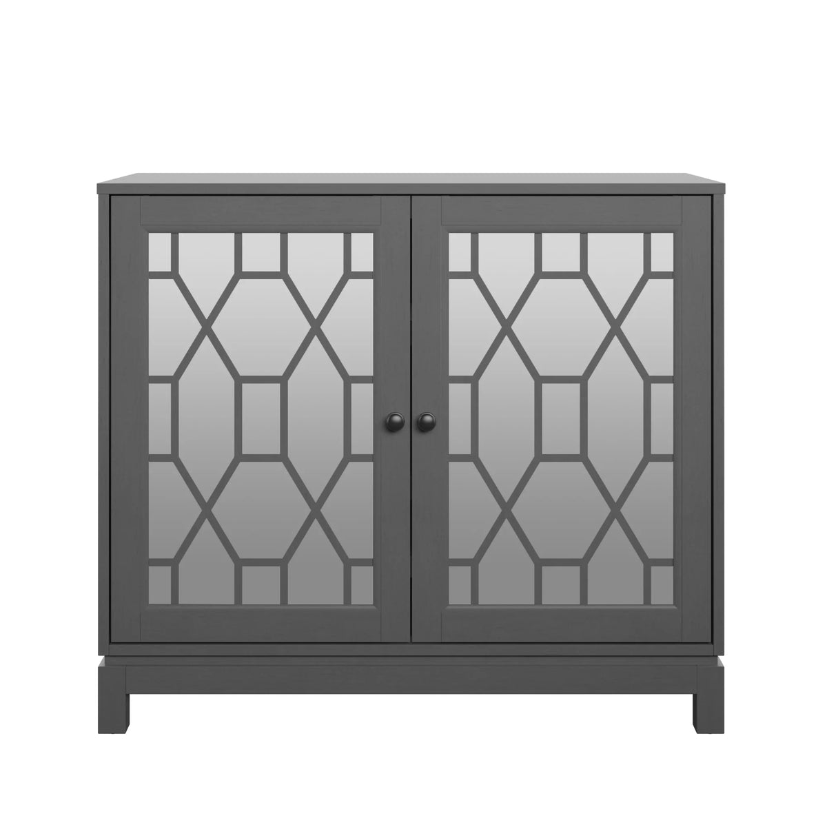 Accent Cabinet with USB Charging Ports and Mirrored Doors Z276