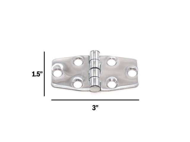 Polished Stainless Steel Marine Grade Door Hinges Set of 50 N26009