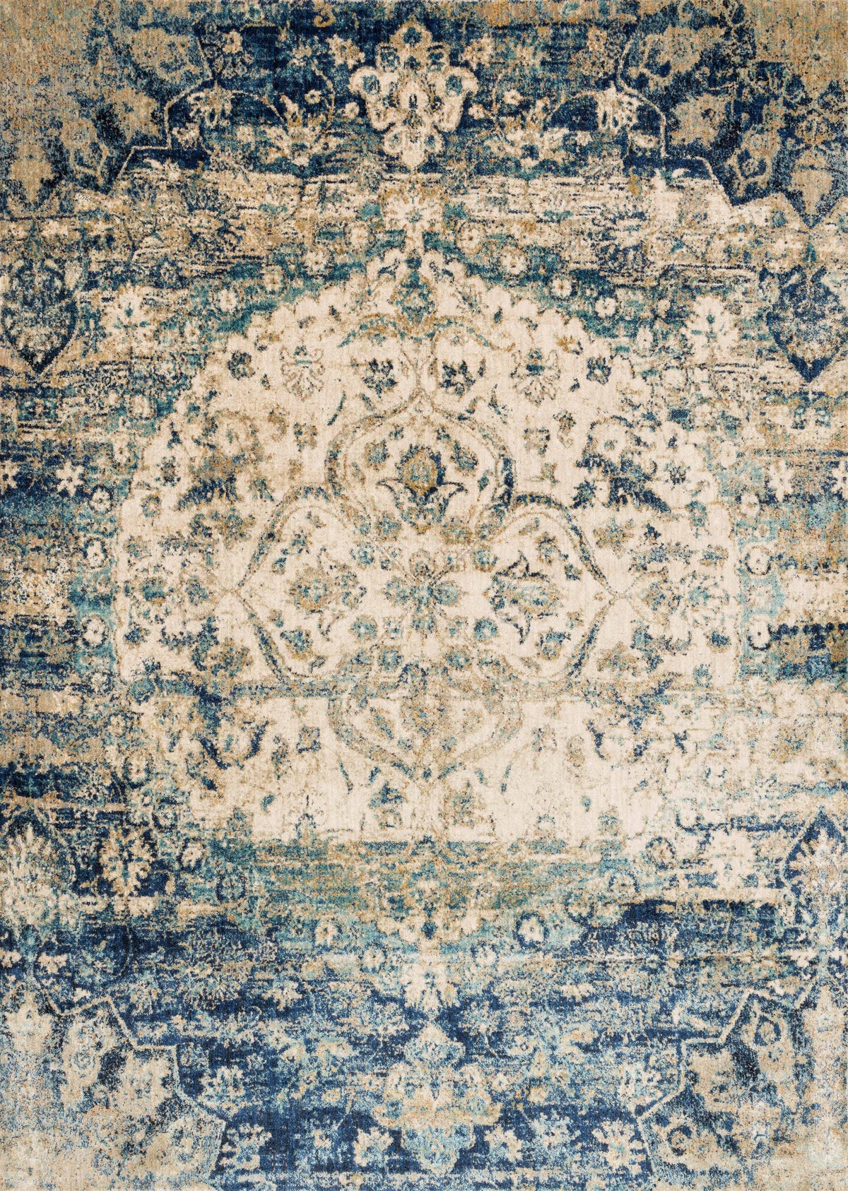 Blue Ivory Rug B718