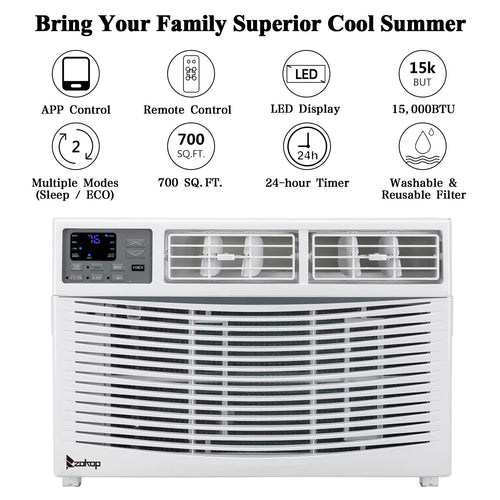 12000BTU 110V White Window Air Conditioner N384470