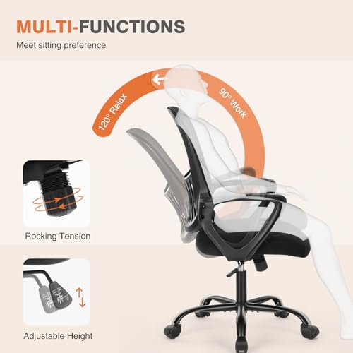 Black Ergonomic Mid-Back Mesh Swivel Office Chair Z3257
