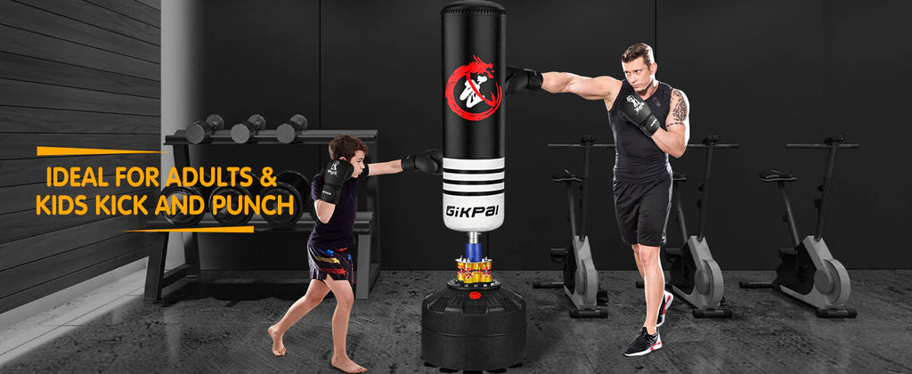70'' 180lbs Freestanding Punching Bag with Stand Q67134
