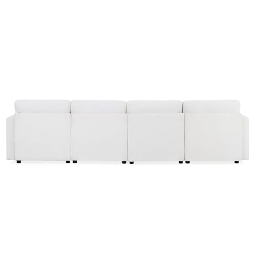 Oversized Chenille U-Shaped Modular Sectional Sofa with 2 Ottomans C738829