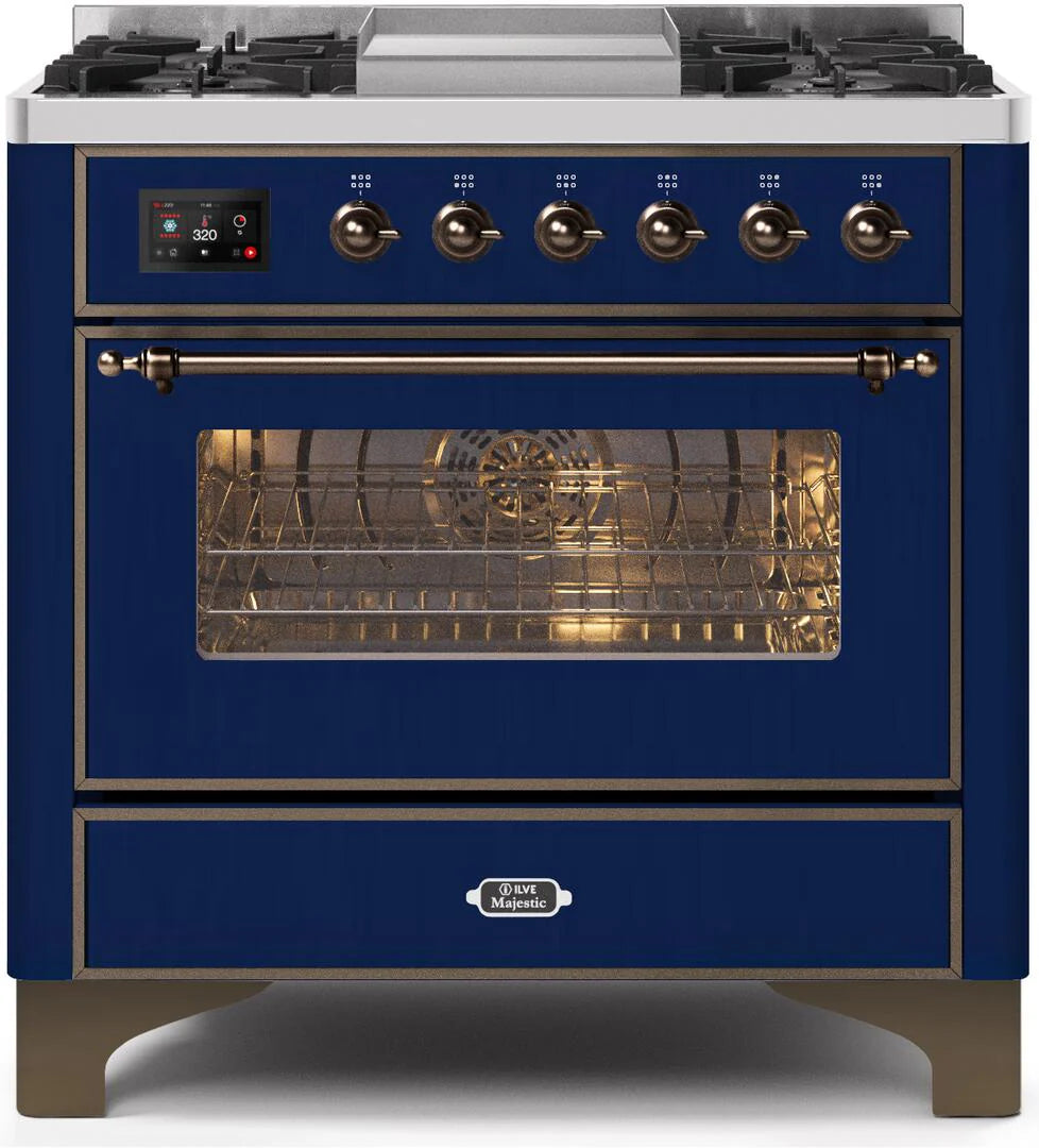 Blue Dual Fuel Natural Gas Range F974