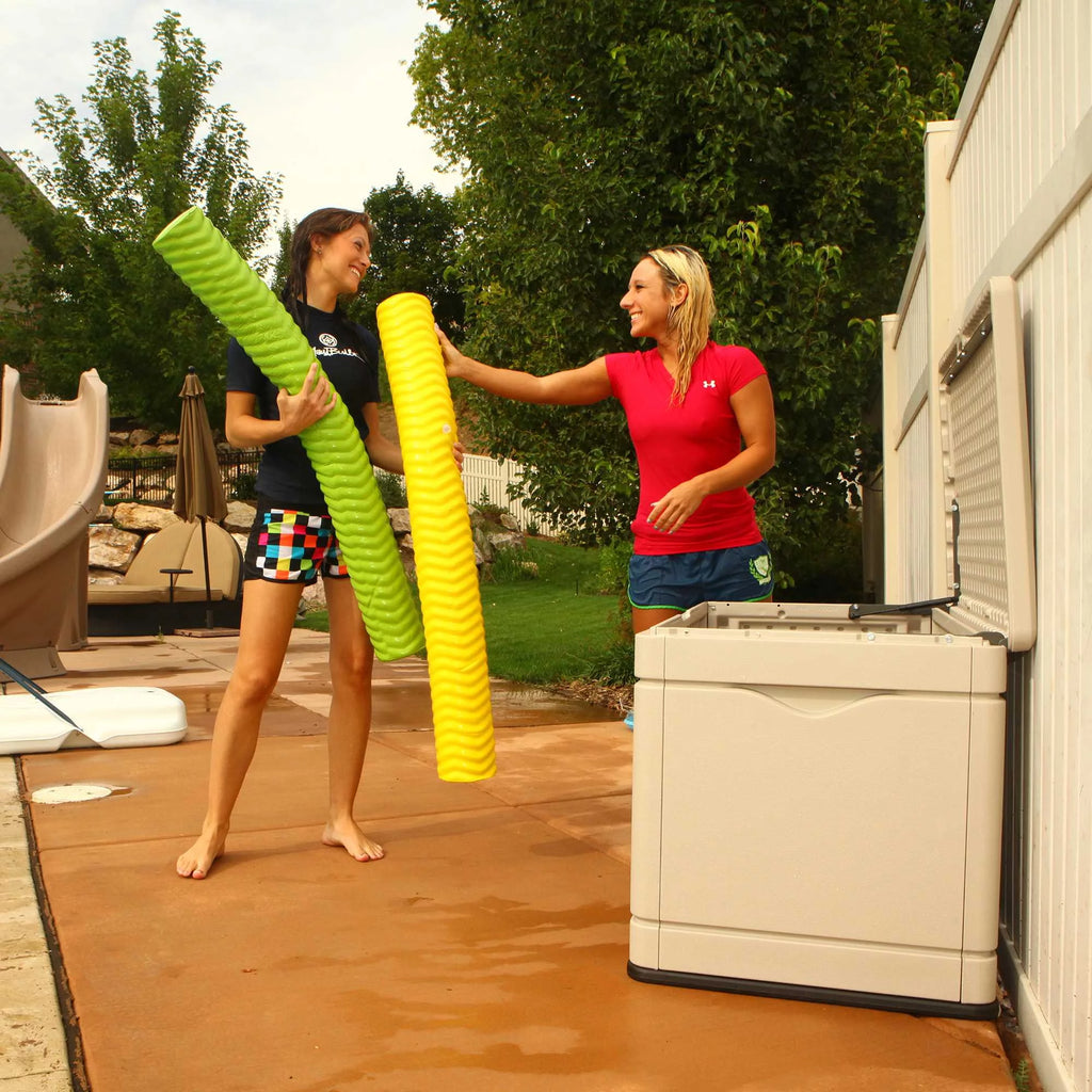 80 Gallon Beige Plastic Deck Box X345