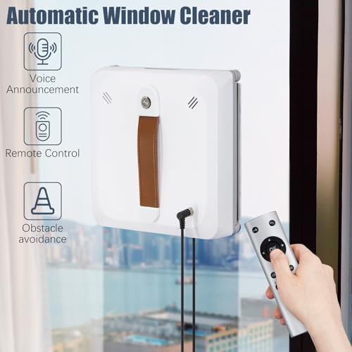 Window Cleaning Robot, 3000Pa Strong Suction with Automatic Water Spray K936