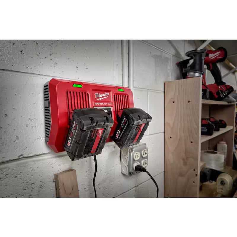 18-Volt Lithium-Ion Dual Bay Rapid Battery Charger B7012