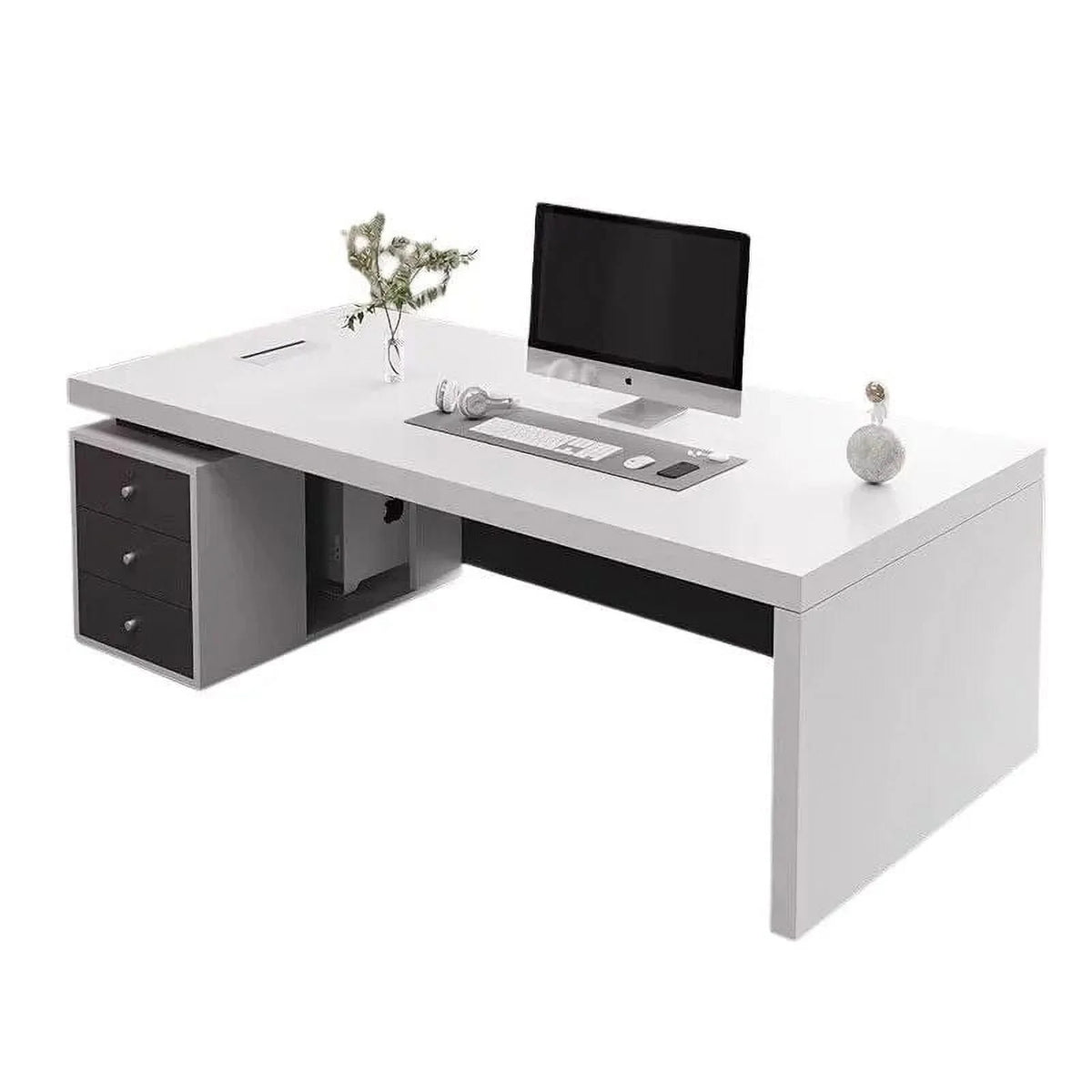 White Office Desk Workstation O651710