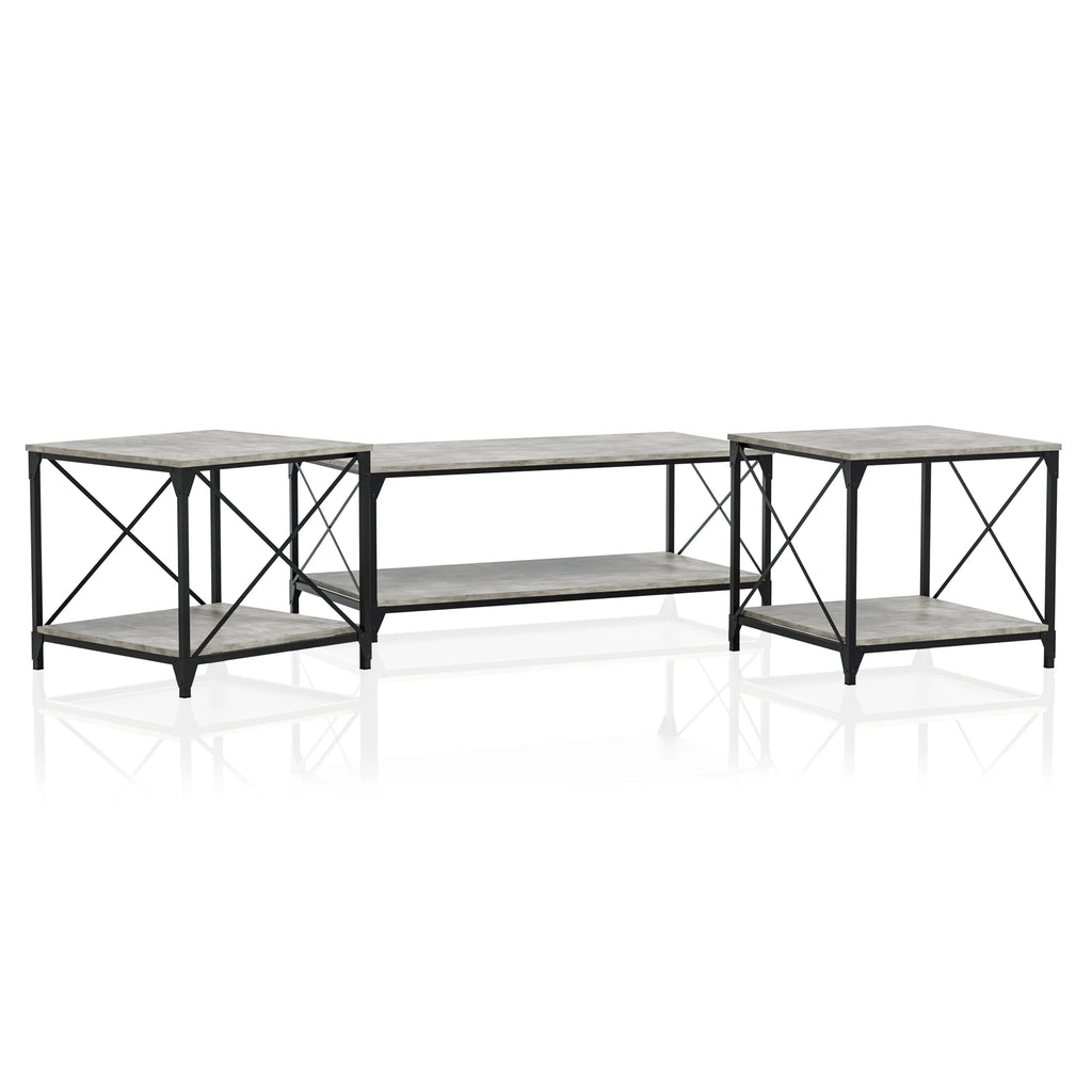 3-Piece Gray Coffee Table Set H6837
