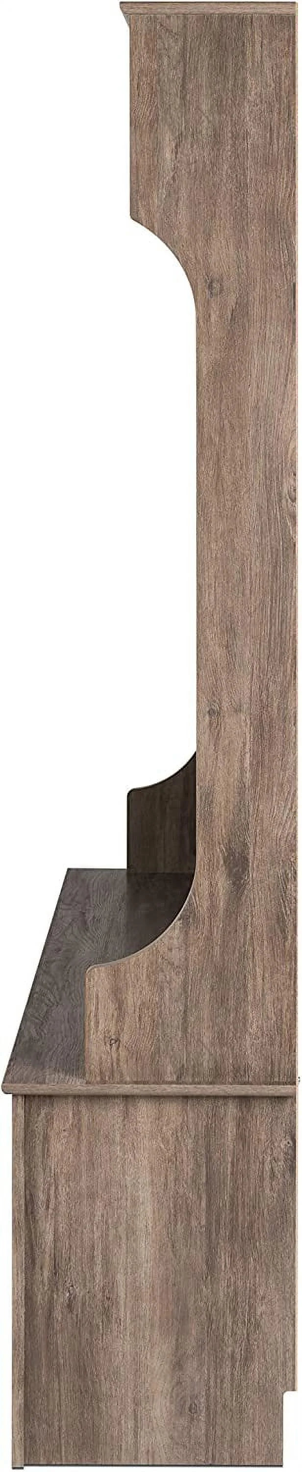 Gray Hall Tree with Bench and Shoe Storage W213