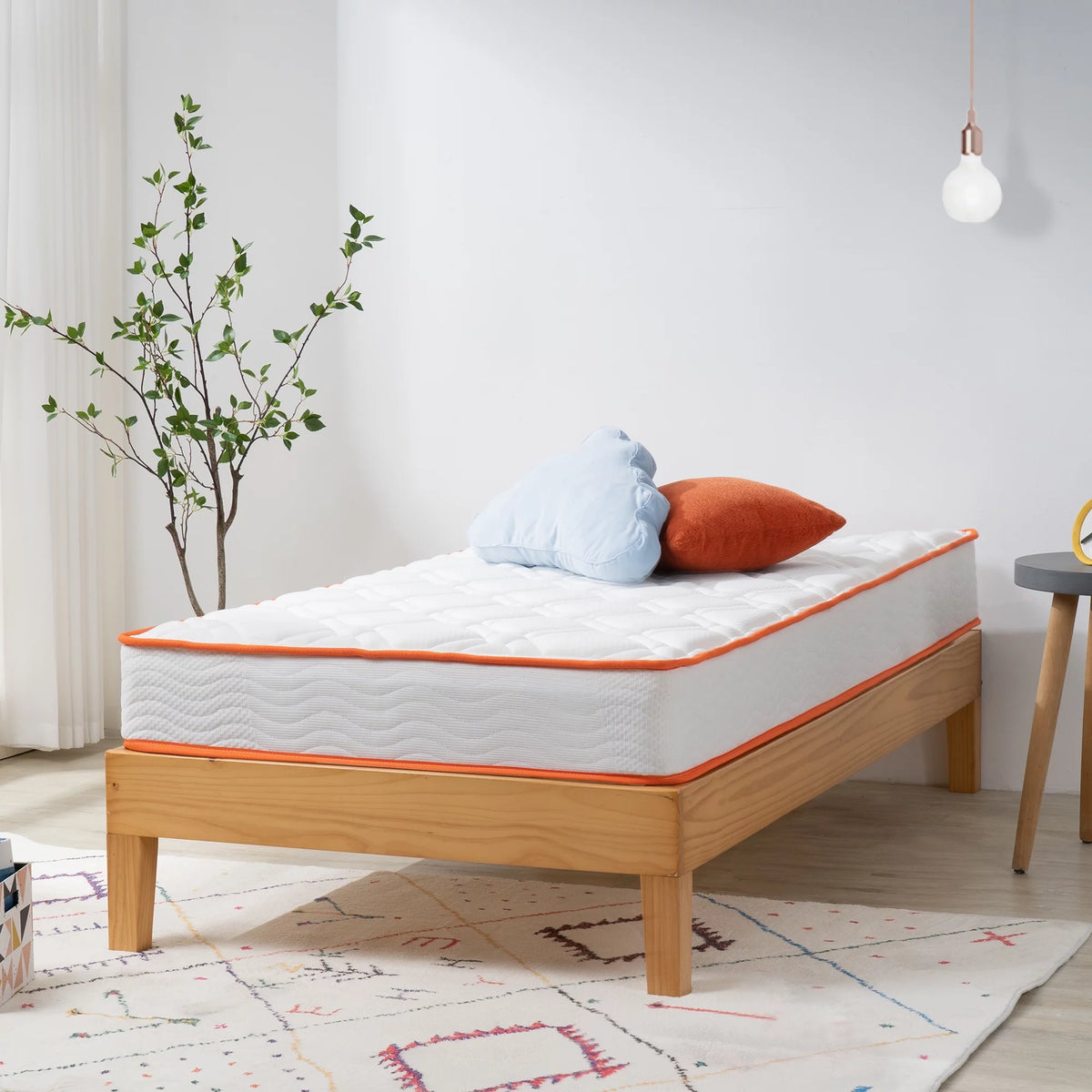 8 Gel-Infused Memory Foam Innerspring Mattress Twin F7173