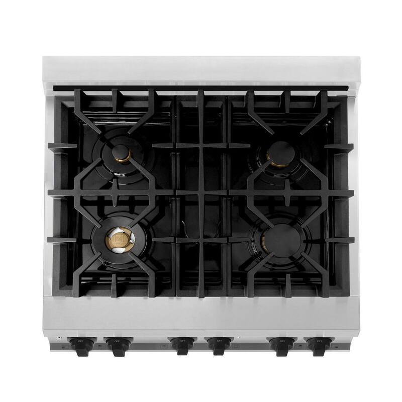 30 in. 4 Burner Dual Fuel Range in Stainless Steel Z23408