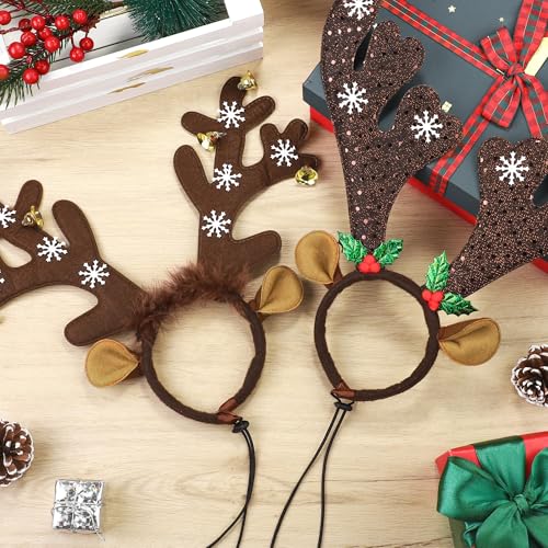 2 Pack Adjustable Christmas Pet Headbands E8543