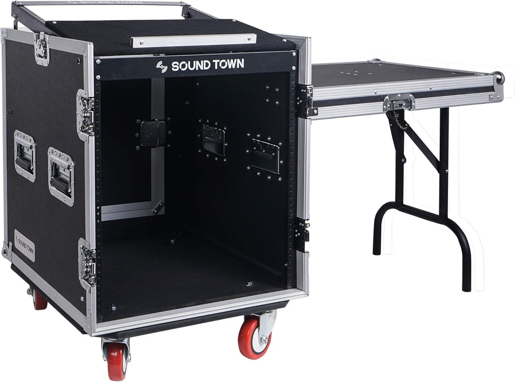 14U PA DJ Rack/Road ATA Case with 11U Slant Mixer Top Y9361