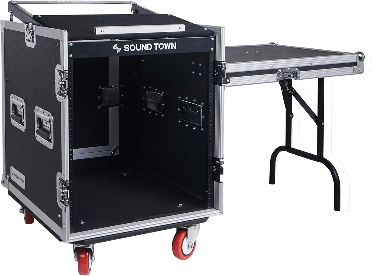 14U PA DJ Rack/Road ATA Case with 11U Slant Mixer Top Y9361