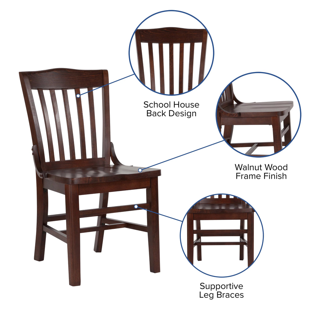 Walnut Wood Restaurant Chair I480