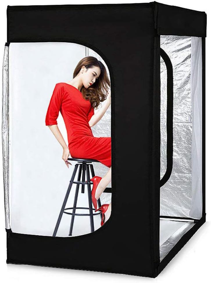 LED Studio Lightbox with 3 Colors Backdrops and Carrying Bag G170