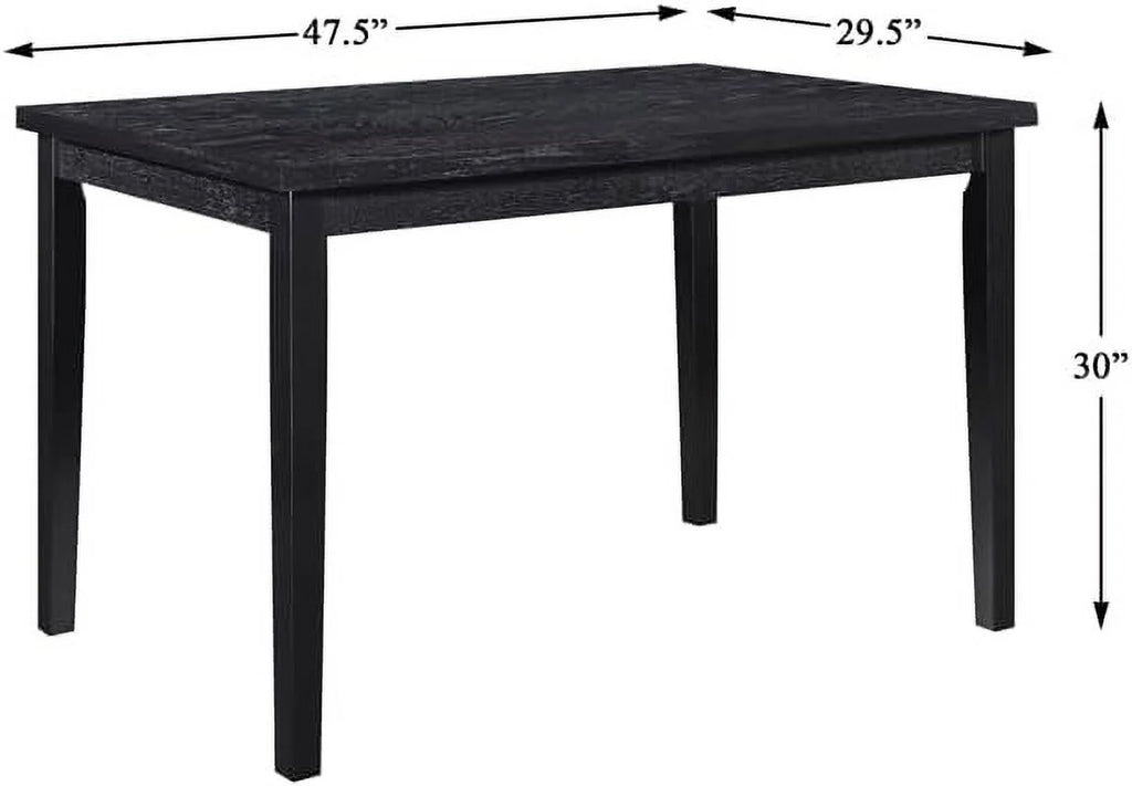Black Wood Dining Room Table V915