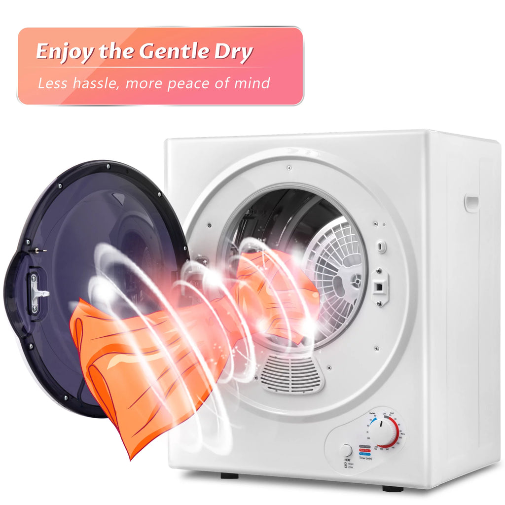 850W Portable Front Load Electric Clothes Dryer with 5 Drying Modes Y5778