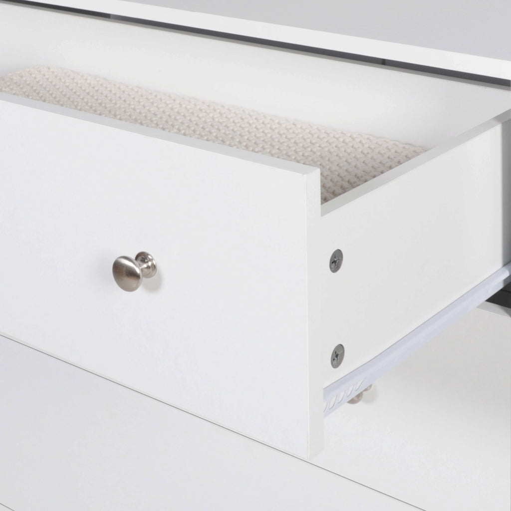White 5 Drawer Dresser C5602