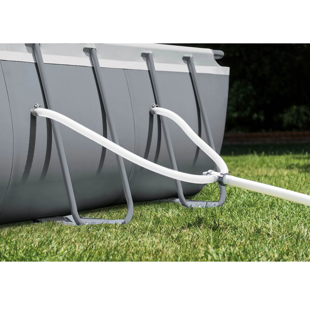 24' x 12' x 52 Rectangular Frame Swimming Pool Set with Pump O277265