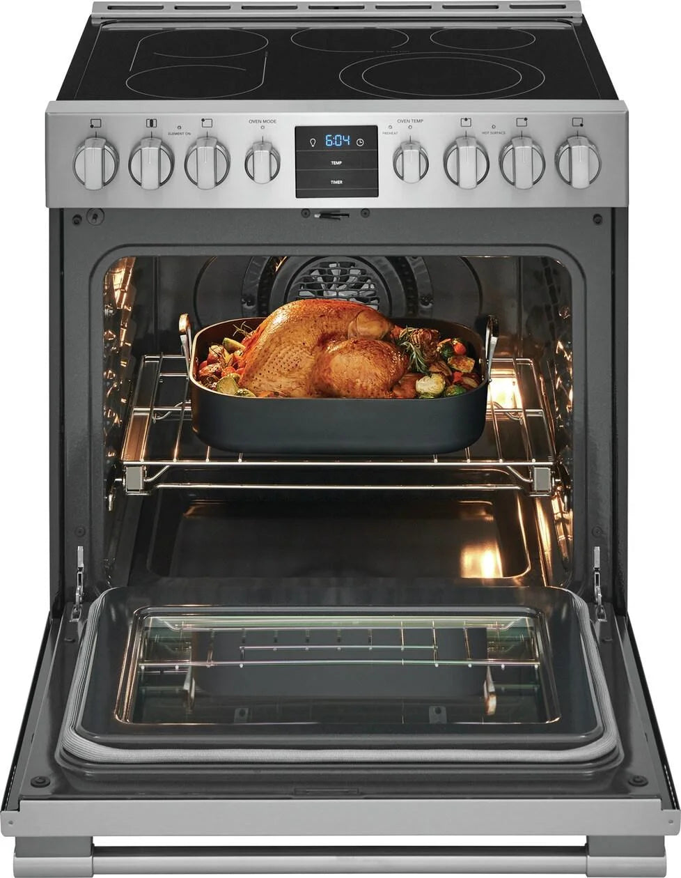 5.4 Cu. Ft. Stainless Electric Range with Air Fry W950309