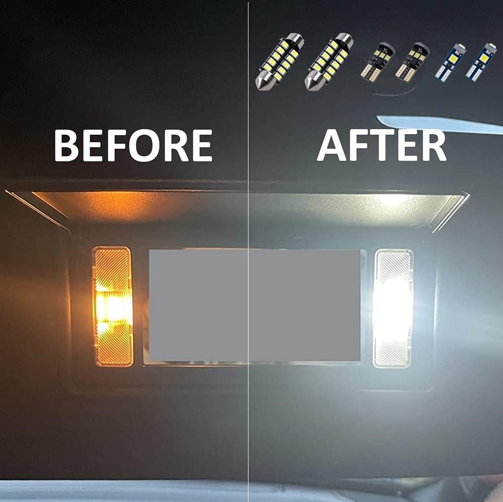 12PCS CANBUS LED Interior Light Kit 6000K White U695927