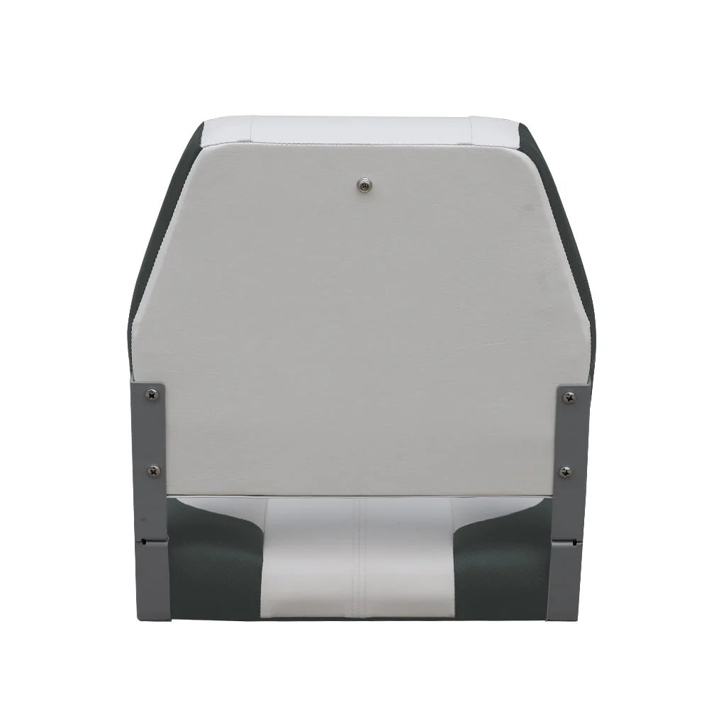Folding Boat Seat White Charcoal 2 Seats T5238