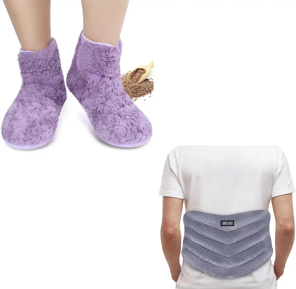 Microwavable Booties and Hot Feet Warmers and Heating Pad M82823